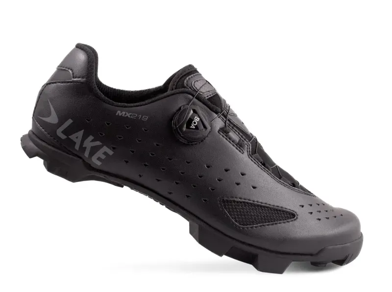 Lake MX219-X Wide Mountain Bike Shoes in Black/Grey